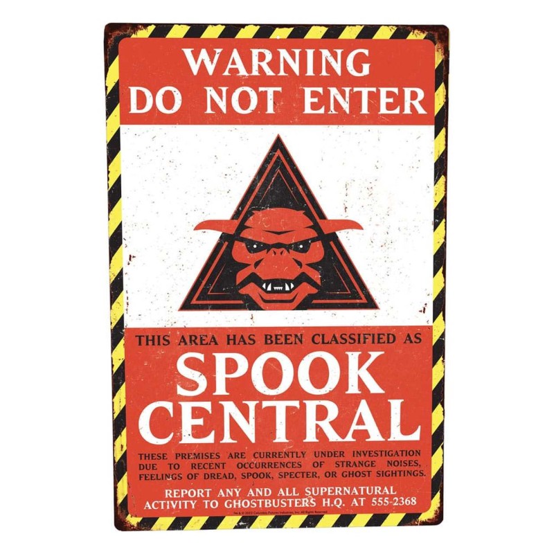 Spook Central Metallschild - Ghostbusters