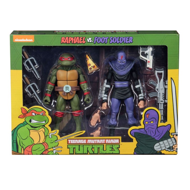Raphael vs Foot Soldier - Teenage Mutant Ninja Turtles - Actionfiguren Doppelpack 18cm