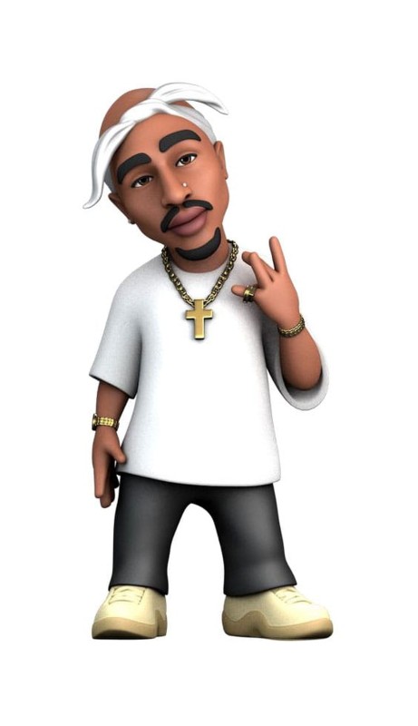Tupac Shakur - Tupac - PVC Figur 12cm