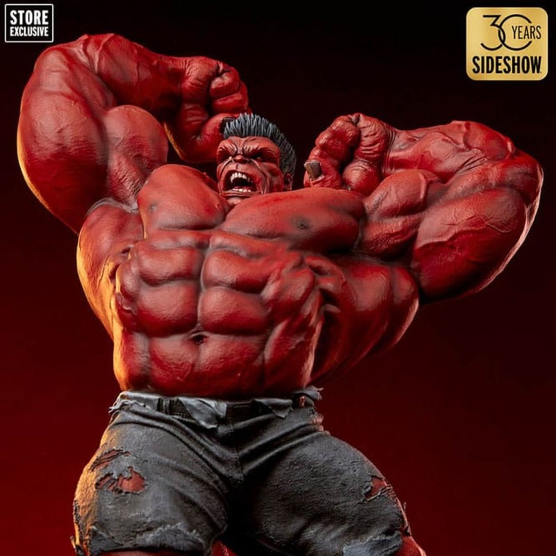Red Hulk Thunderbolt Ross - Marvel - 30 Years Sideshow Premium Format Statue