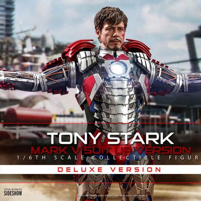 Tony Stark Deluxe (Mark V Suit Up Version) - Iron Man 2 - 1/6 Scale Figur