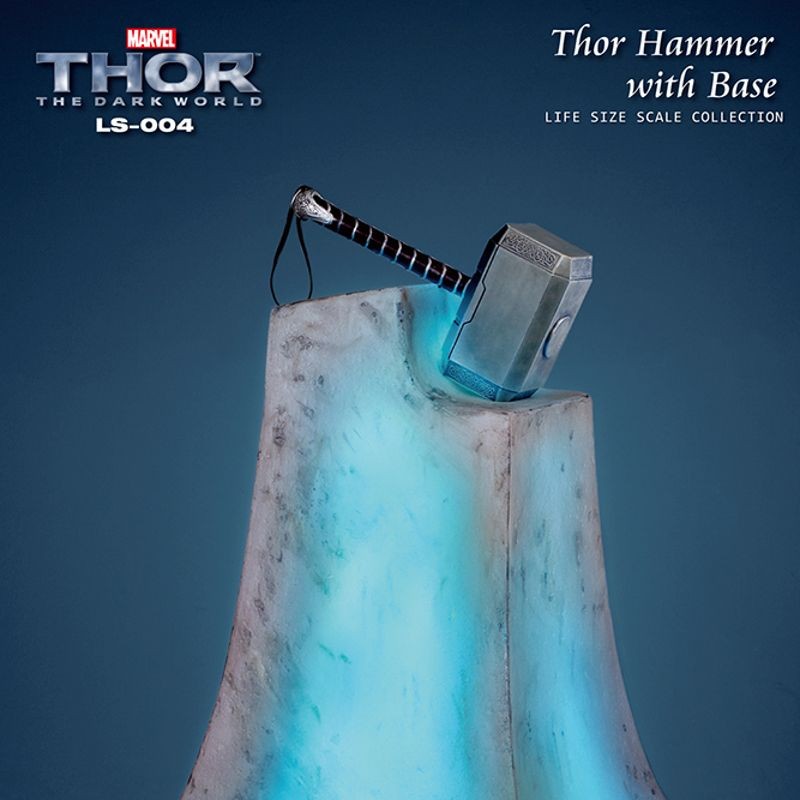 Thors Hammer mit Base - Thor - 1/1 Replik