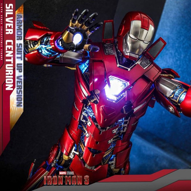 Silver Centurion (Armor Suit Up Version) - Iron Man 3 - Diecast 1/6 Scale Figur