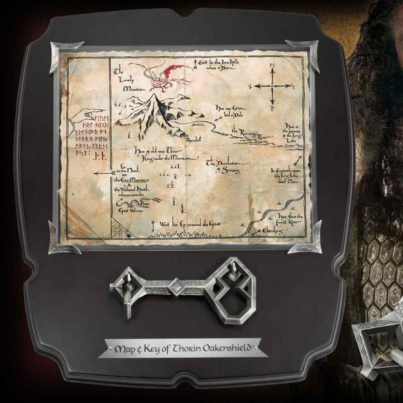 Thorin´s Schlüssel und Karte zum Erebor Deluxe - Der Hobbit - 1/1 Replik