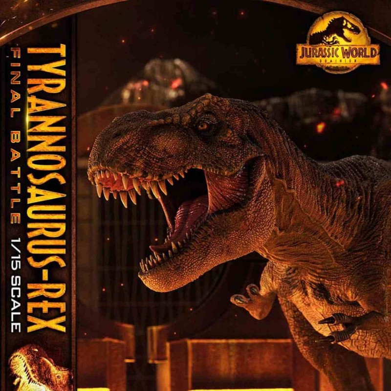 Tyrannosaurus-Rex Final Battle - Jurassic World - 1/15 Scale Polystone Statue