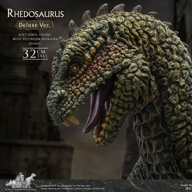 Ray Harryhausens Rhedosaurus Color Deluxe Version - Panik in New - Soft Vinyl Statue