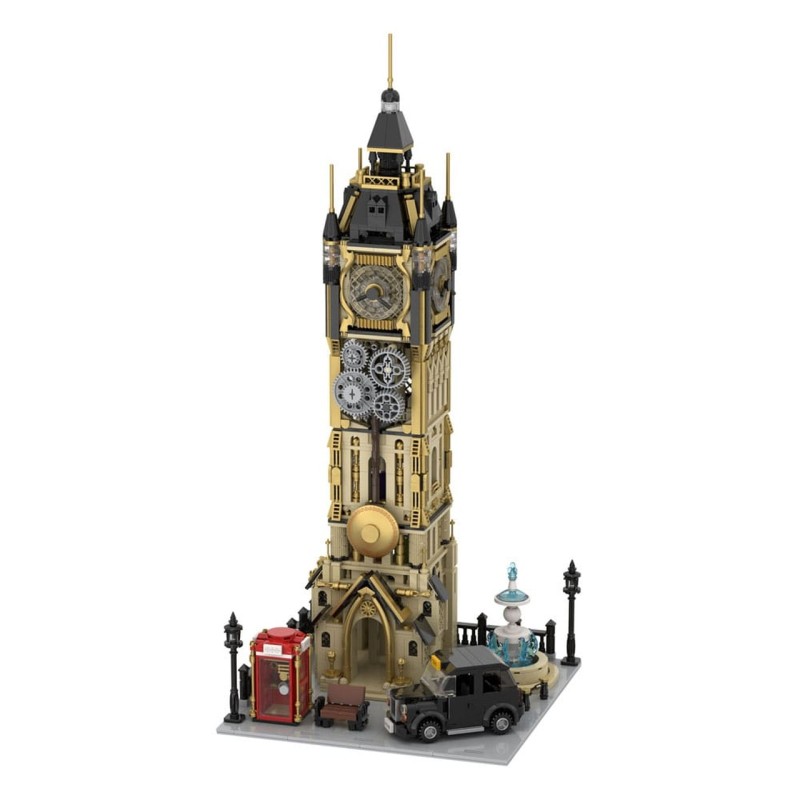 Steampunk Clock Tower Park - Original Pantasy Bauset