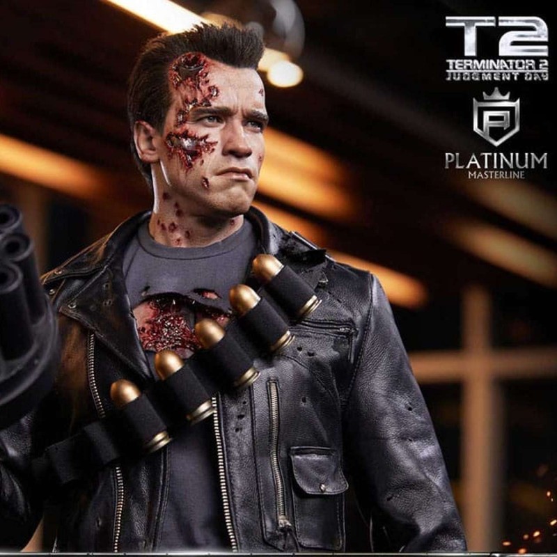 T-800 Cyberdyne Shootout - Terminator 2 - 1/3 Scale Polystone Statue