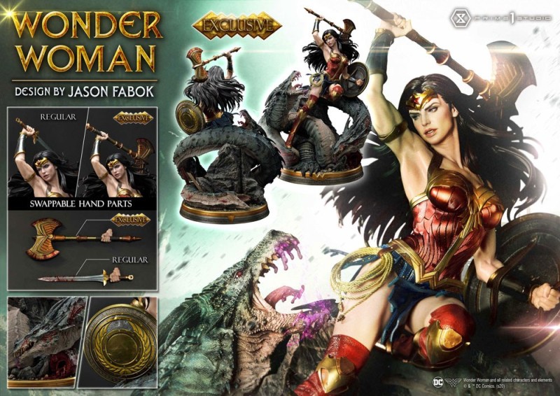 Wonder Woman vs. Hydra - Wonder Woman - 1/3 Scale Statue