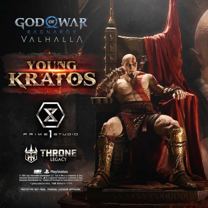 Young Thyself Kratos - God of War - 1/3 Scale Throne Legacy Statue