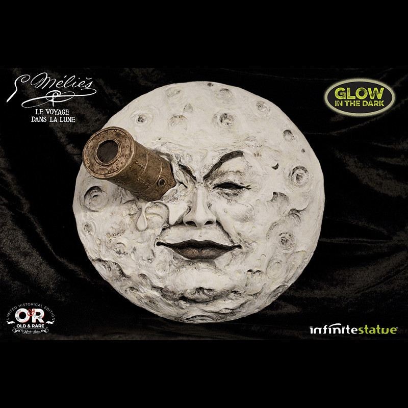 La Luna Melies Glow In Dark Wall Statue