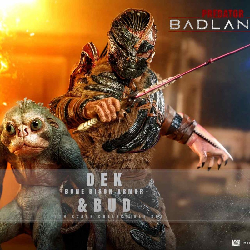 Dek (Bone Bison Armor) and Bud - Predator: Badlands - 1/6 Scale Figur