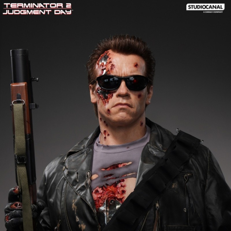 T-800 Battle Damaged (Mechanical) - Terminator 2 - Life Size Büste