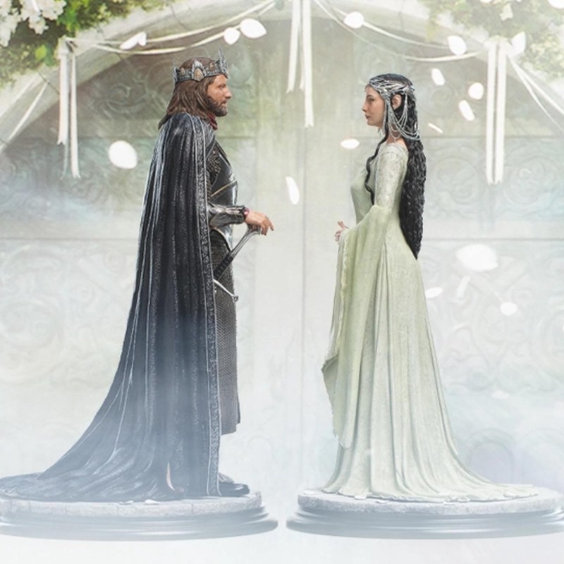 King Aragorn & Coronation Arwen - Herr der Ringe - 1/6 Scale Statuen