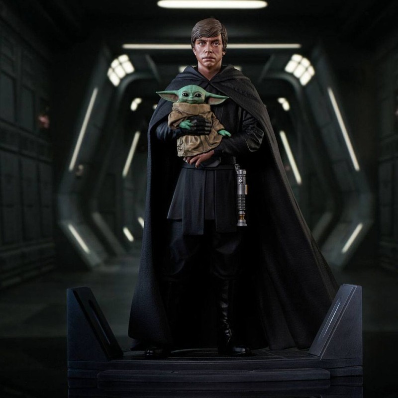 Luke Skywalker & Grogu - Star Wars The Mandalorian - Premier Collection Statue