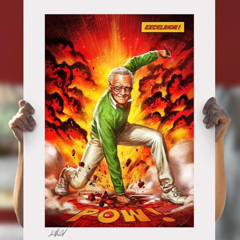 Stan Lee Excelsior! - Marvel - Kunstdruck 61 x 46 cm