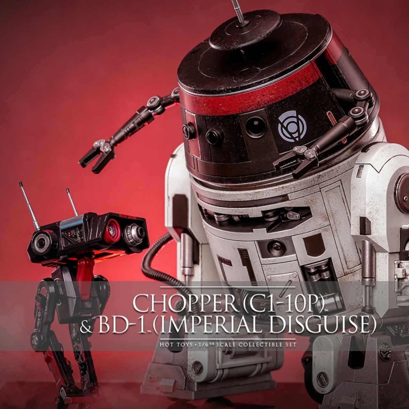 Chopper (C1-10P) & BD-1 (Imperial Disguise) - Star Wars - 1/6 Scale Figuren Set