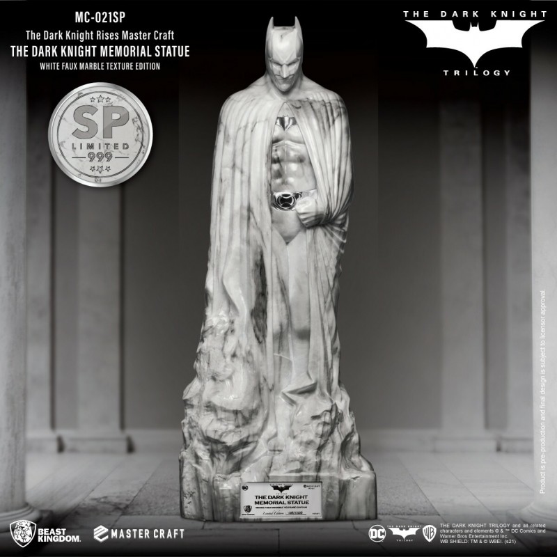 The Dark Knight Memorial Batman (White Marble) - The Dark Knight Rises - Master Craft Statue