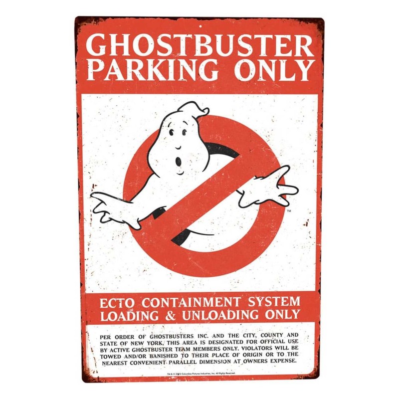 Parking Metallschild - Ghostbusters