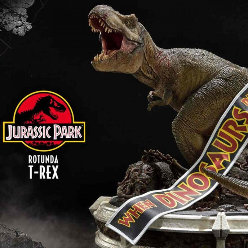 Rotunda T-Rex - Jurassic Park - Polystone Statue