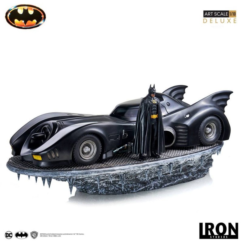 Batman & Batmobile - Batman (1989) - 1/10 Art Scale Statue