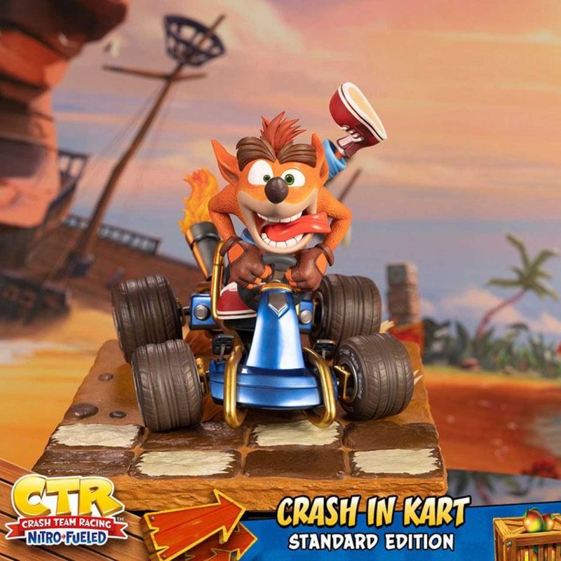 Crash in Kart - Crash Team Racing Nitro - Polystone Statue