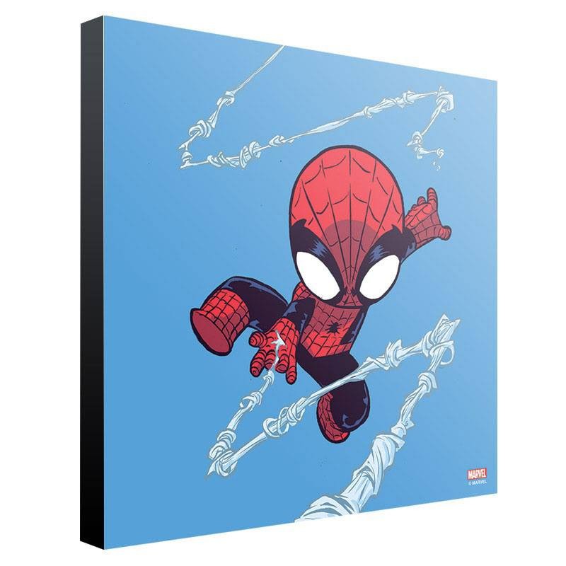 Spider-Man by Skottie Young - Holzdruck 30 x 30 cm