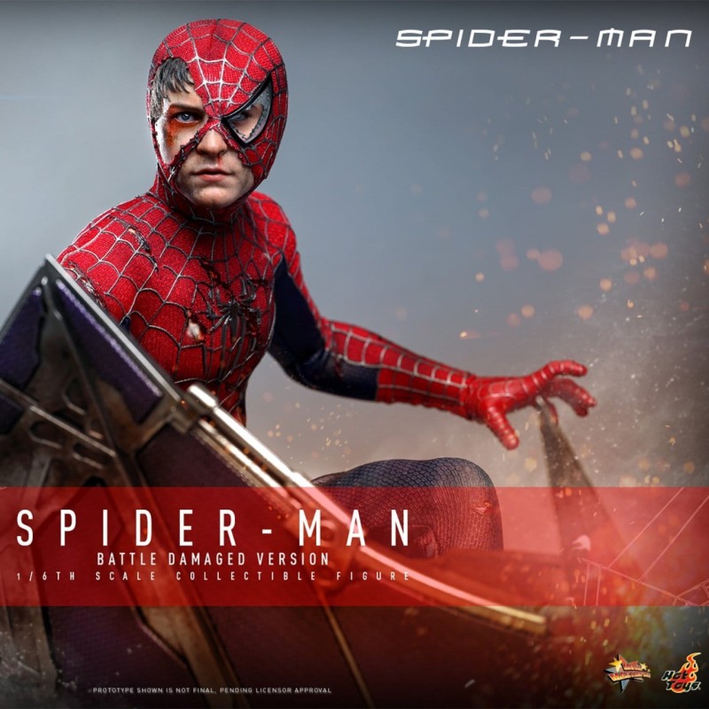 Spider-Man (Battle Damaged Version) - Spider-Man - 1/6 Scale Action Figur