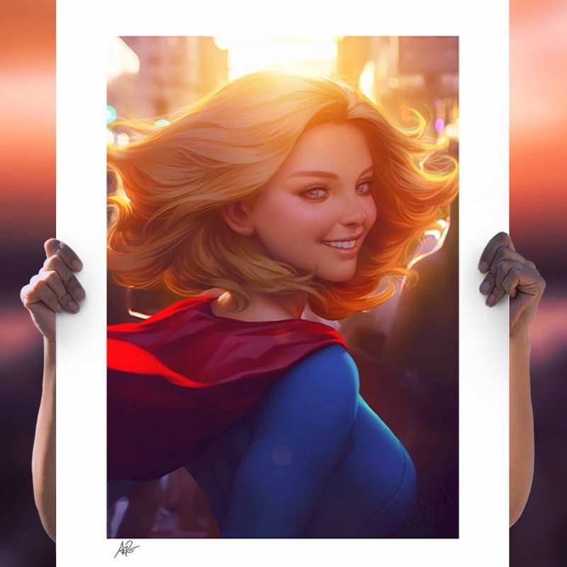 Supergirl #16 by Stanley Lau - DC Comics - Kunstdruck 61 x 46 cm