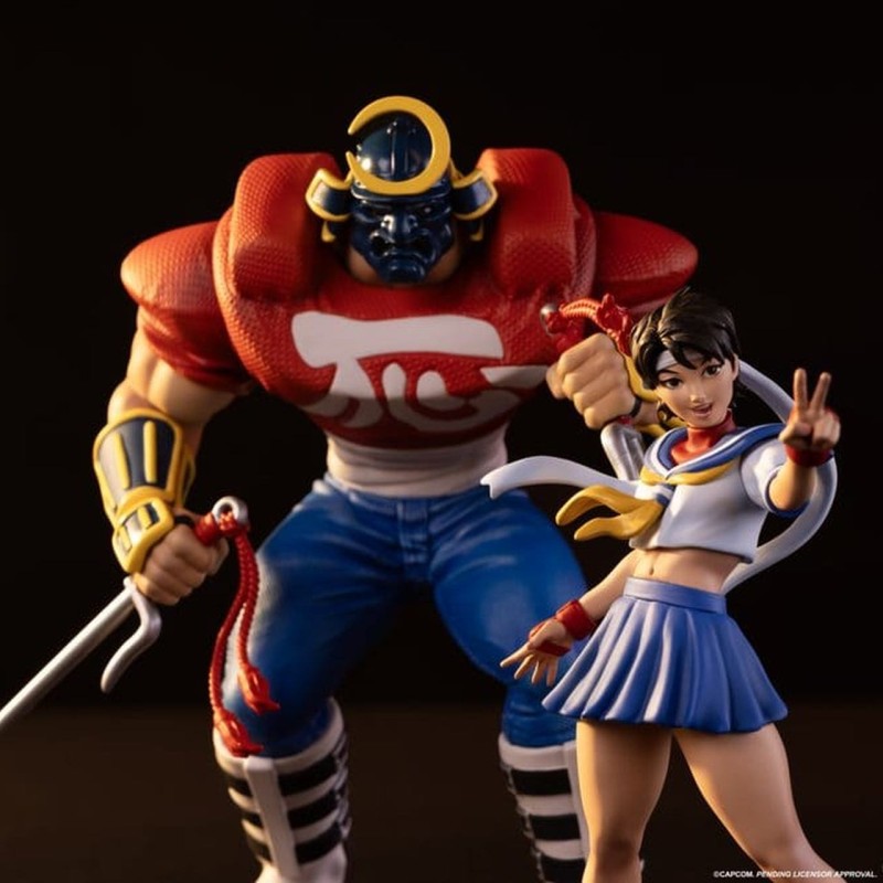 Sakura & Sodom - Street Fighter - 1/10 Scale PVC Statuen Set
