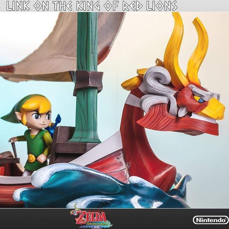 Link on The King of Red Lions - Legend of Zelda - Polystone Statue