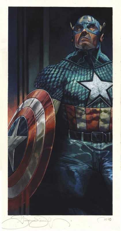 Captain America by Simone Bianchi - Marvel Comics - Kunstdruck 43 x 22 cm