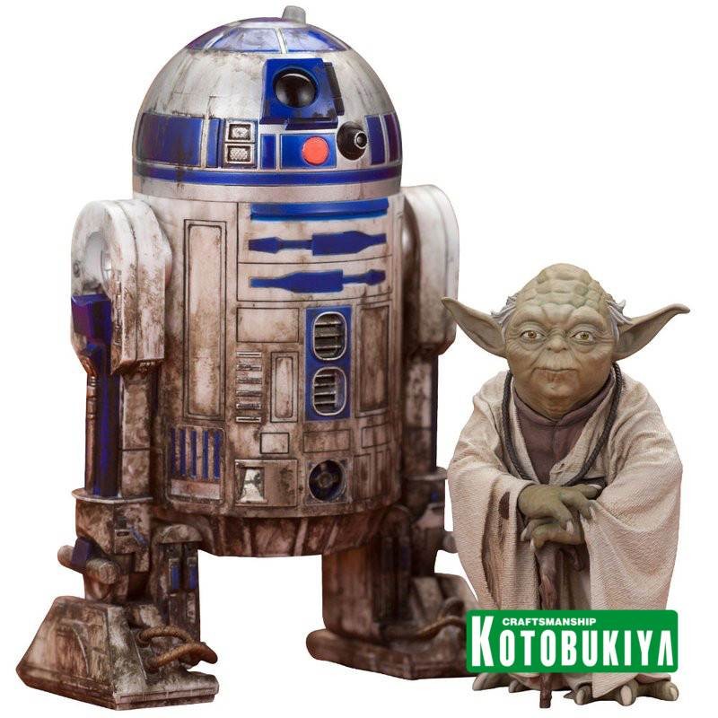 Yoda & R2-D2 Dagobah Version - Star Wars - PVC Statuen Set