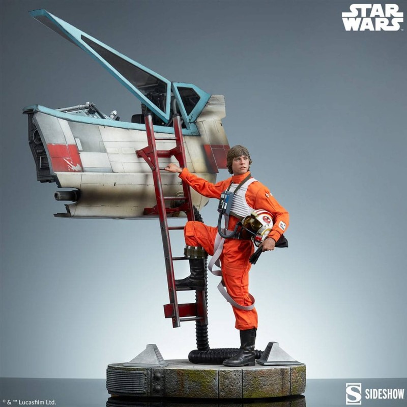 Skywalker & X-Wing: Red Five, Standing By - Star Wars - Premium Format Statue