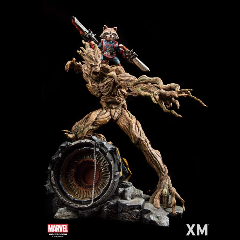Rocket & Groot - Marvel Comics - 1/4 Scale Premium Statue
