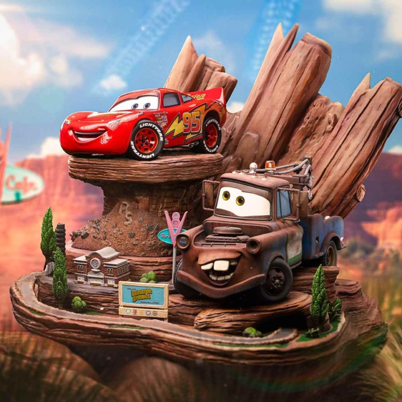 Lightning Mcqueen & Hook - Disney - Deluxe Art Scale 1/10 Statue