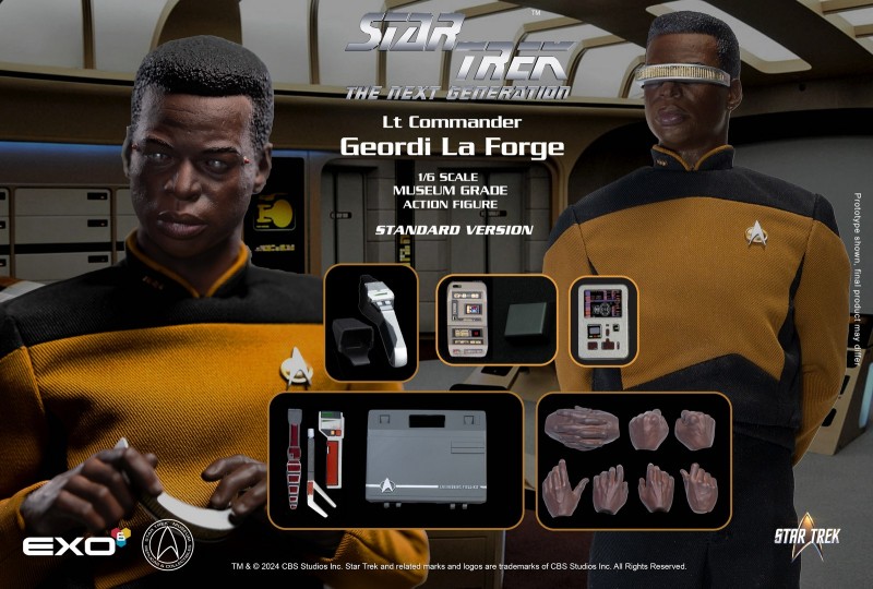 Geordi La Forge - Star Trek: The Next Generation - 1/6 Scale Figur