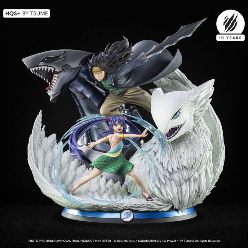 Gajeel & Wendy - Fairy Tail - 1/4 Scale HQS+ Statue