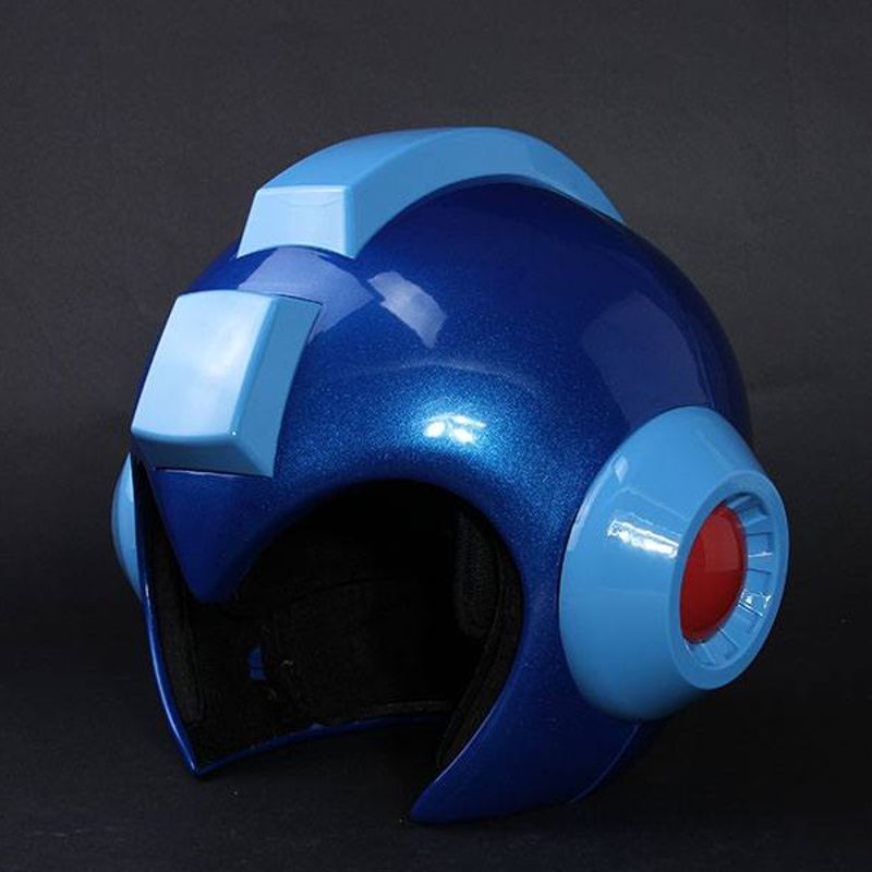Tragbarer MegaMan Helm mit Leuchtfunktion - MegaMan - 1/1 Replik