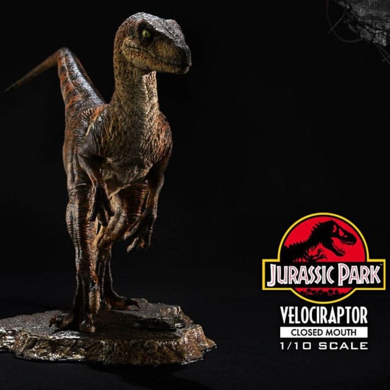 Velociraptor Closed Mouth - Jurassic Park - 1/10 Prime Collectibles Statue