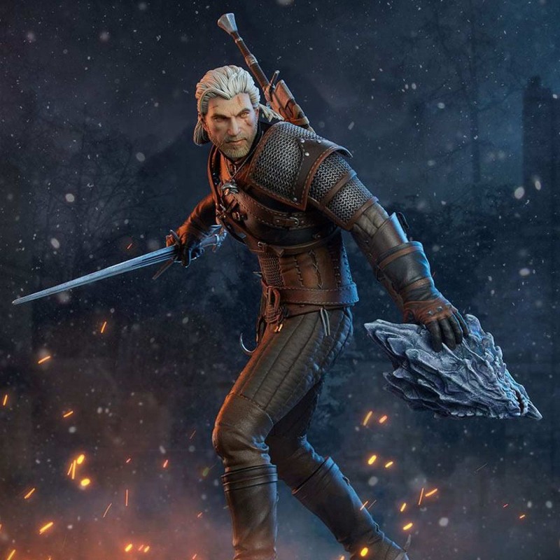 Geralt - The Witcher 3: Wild Hunt - Polystone Statue