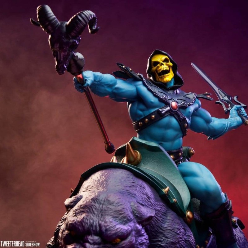 Skeletor & Panthor - Masters of the Universe - 1/4 Polystone Statue