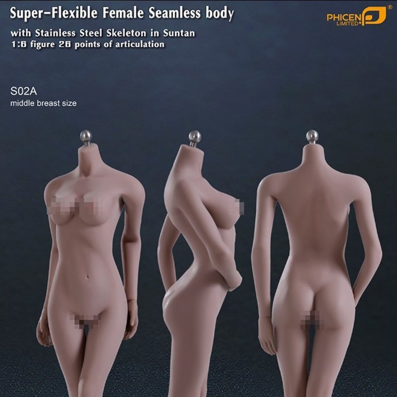 Super Flexible Female Seamless Body S02A - 1/6 Scale Body