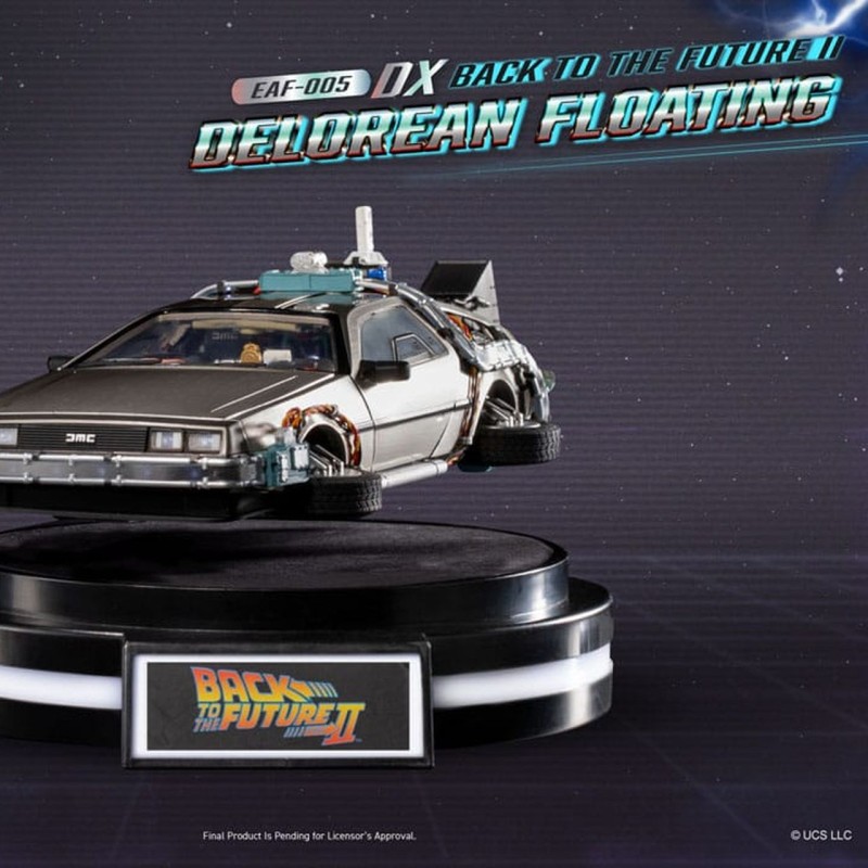 DeLorean Deluxe Version - Back to the Future II - Egg Attack Floating Figur