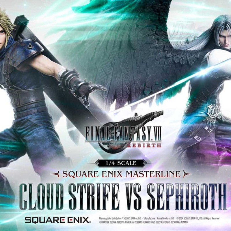 Cloud Strife vs Sephiroth - Final Fantasy VII Rebirth - Masterline 1/4 Scale Statuen