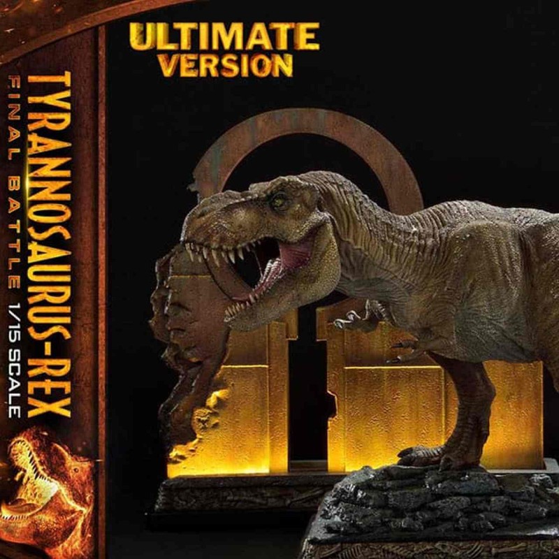 Tyrannosaurus-Rex Final Battle (Ultimate Version) - Jurassic World - 1/15 Scale Polystone Statue