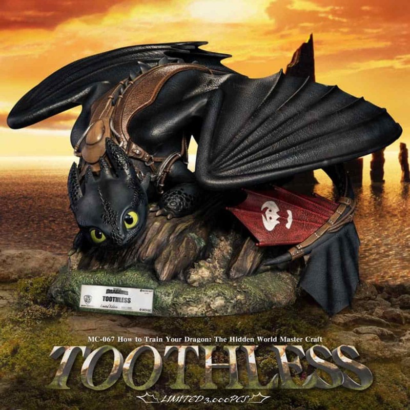 Toothless - Drachenzähmen leicht gemacht - Master Craft Statue