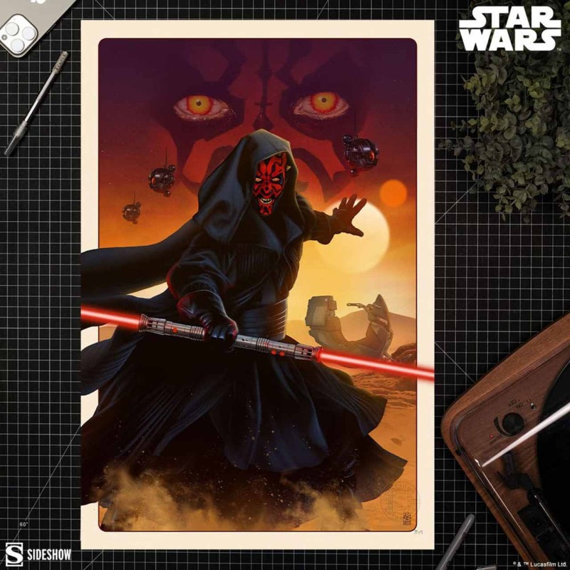 Darth Maul: The Phantom Menace - Star Wars - Kunstdruck 61 x 41 cm