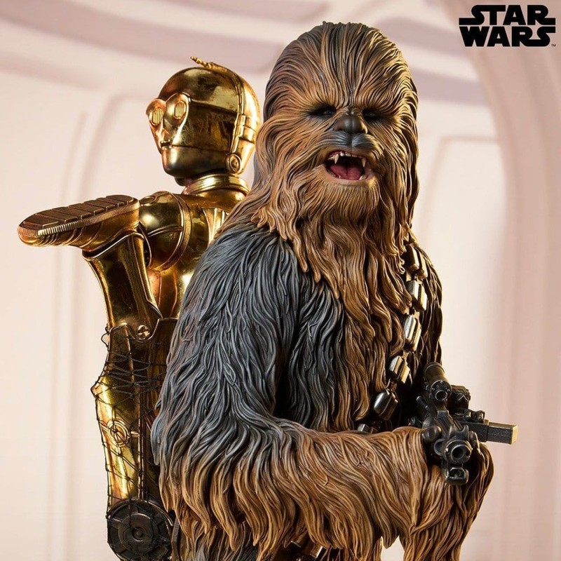 Chewbacca and C-3PO - Star Wars - Premium Format Statue