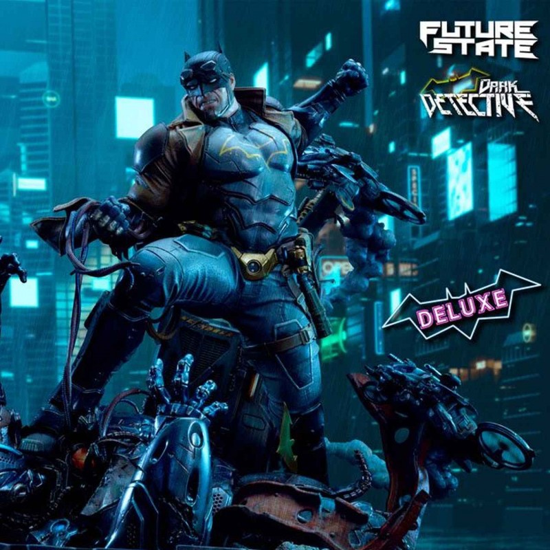 Batman Dark Detective Tactical Coat (Deluxe Bonus Version) - DC Comics - 1/4 Scale Polystone Statue